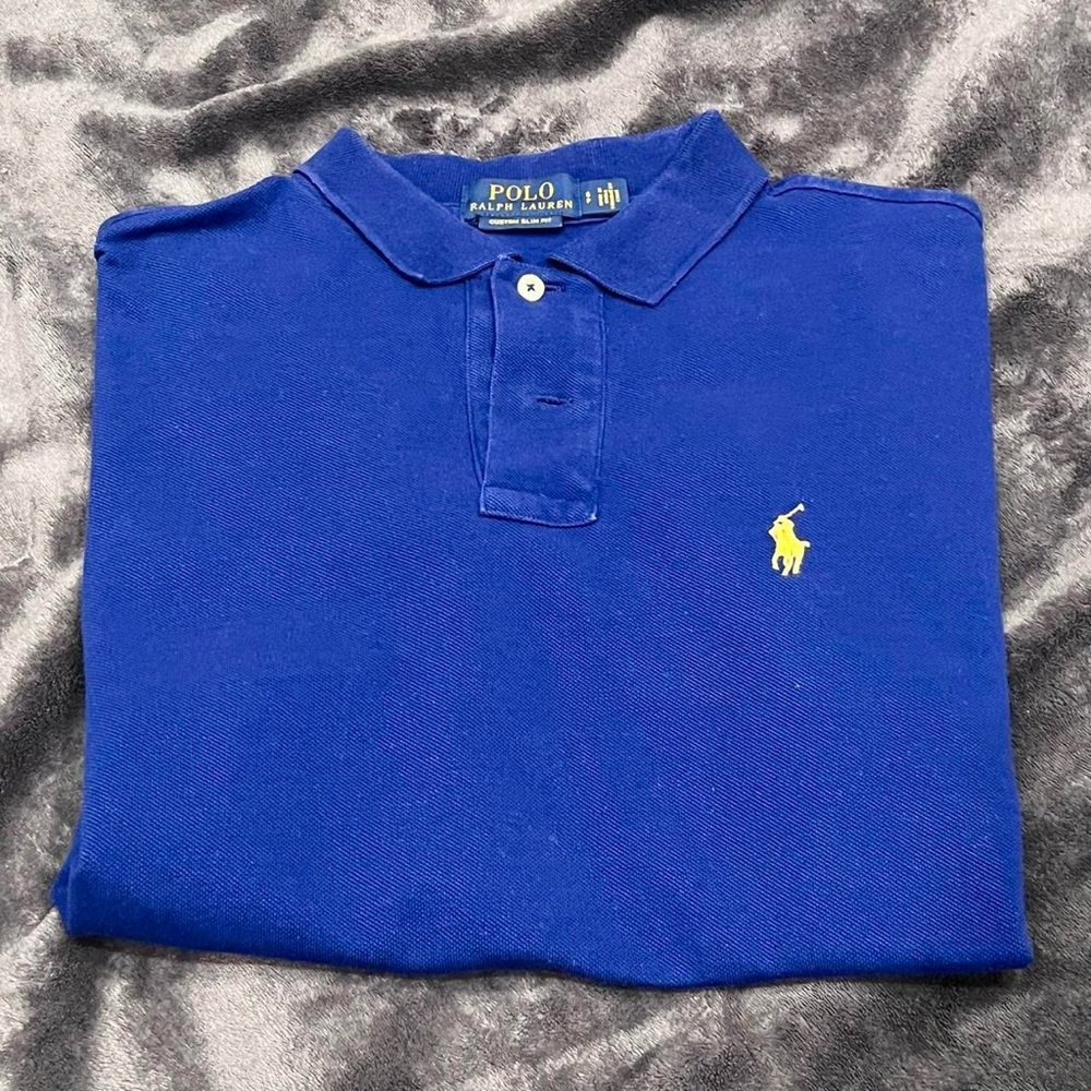royal blue Polo Ralph Lauren polo shirt designer
SMALL : Custom Slim Fit